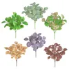 Decoratieve bloemen kransen wol geld blad eucalyptus bruiloft thuis weg lood bloem wanddecoratie nep simulatie arrangement