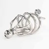 NXY Chastity Device Nxy 4 Type Stop Masturbator Cock Cage Chasitity Belt Penis Ring with Metal Urethral Sound Lockable Bdsm Male Device12211221