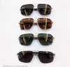 fashion design sunglasses 0276SA square frameless wooden temples simple summer pop selling style uv400 outdoor protection eyewear top quality