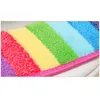 Badkamer Zitting Set Thicken Soft Coral Velvet Rainbow Color Rits Toilet Case Warm Waterdicht WC Potty Cover SWZ030