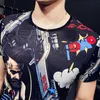 Moda dos desenhos animados impresso t-shirt dos homens de manga curta de verão engraçado camiseta streetwear boate o-pescoço tops camisetas roupas masculinas 210527