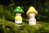 Trädgårdsdekorationer Mushroom Figur Cactus Ornament Miniatyr Landskap Tillbehör RH1328