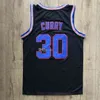 Nikivip Stephen Curry #30 Space Jam Tune Squad Movie Black White Retro Basketball Jersey Men costura