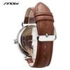 Sinobi Nuovi orologi in vera pelle da uomo di lusso Ultra-sottile 100% acciaio inossidabile Orologio da polso al quarzo Orologio sportivo maschile Montre Homme Q0524