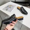 2021 Muller skor mode designer damer loafers vår och höst 100% äkta läder sandaler casual shoelace box stor storlek