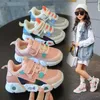 Hot Couples For Kids Shoes For Boys Girls Mesh Plus Size Flats Running Shoes Sports Sneakers Air Summer Jogging G1025