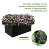 プランターポットはハンドル付きの庭のベッド正方形の花の植栽の袋植物の植物の植物の植物の植物の植物の植栽