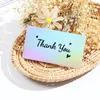 Greeting Cards 50PCS Gift Holographic Silver Retail Store For E-commerce Thanks Notes "Thank You Your Order" Business Appre