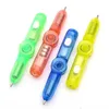 LED Spinning Pen Ball Pens Fidget Spinner Hand Toy Top Glow In Dark Light EDC Stress Relief Kids Decompression Toys Gift School Supplies DHL FREE LED YT199501