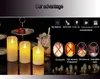 5 LED Electronic Candle Lights, Remote Control Swing Wick, Creative Simulation Paraffin Candles,Wedding, Christmas, Halloween, Restaurant Decorations