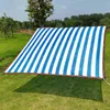 Shade Blue White Stripes HDPE Shading Net Garden Balcony Fleshy Plant Sun Roof Pavilio Gazebos Car Awning Window Curtain Cover