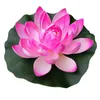 Dekoratif Çiçekler Çelenkler 18 cm Yüzer Lotus Yapay Çiçek Düğün Ev Partisi Süslemeleri DIY Su Lily Mariage Sahte Bitkiler Havuz Po