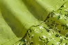 フランスの夏の緑の花のプリントの包帯スパゲッティストラップミディドレスレトロなセクシーな女性のレーシングスリングスリットドレスvestido 210429