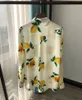 Женские блузкие рубашки бренд мода Женщины высококачественные роскошные весенние осенние винтажные элегантные свежие из лимонных печени
