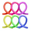 Zachte rubberen aap noedel elastische touw speelgoed stretch string decompressie stretchy string fidget relief stress vent toy