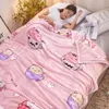 柔らかい暖かいふわふわのシャギーベッドソファーベッドスプレッド子供の安全寝具シートを投げる家の装飾快適な毛布F0243 210420
