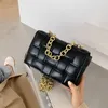 أسود نسج أكياس للنساء الفاخرة مصمم بو الجلود الكتف حقيبة كيان crossbody رسول حقيبة الإناث الصغيرة منقوشة حمل الصليب الجسم