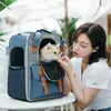 犬の車の座席カバーバッグ柔らかい側のバックパック猫ペットキャリア旅行航空会社が承認された小さな輸送