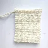 10*13cm Cotton Linen Soap Bag Scrubbers Beam Mouth Type Environmental Protection Handmade Foaming Net FHL340-WY1658