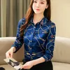 Chemise en soie femmes printemps coréen chemises à manches longues pour chemisier imprimé décontracté et hauts Blusas Mujer 8185 50 210508