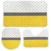 yellow bathroom rug set