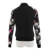 Fashion Summer Print Bomber Jacka Coat Kvinnor Tunn Kvinna Retro Långärmad Basic S Plus Storlekskläder 210922