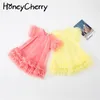 Girl dress princess summer children's girl baby bouffant gauze girls clothes 210701