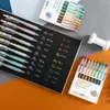 Гель -ручки 9/18pcs/set Morandi Color Pen Set 0,5 мм цветные милые пополнения стержни чернила из тонкой точки рука дневной поставки дневник дневник