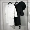 T-shirt da uomo Camicia a maniche corte Estate Colletto tondo scuro Design a tasche grandi T-shirt di personalità di tendenza sartoriale tridimensionale