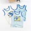 Baby Boys Tanks Топы хлопка 3 шт. Camisoles Жилеты Детей Нижнее белье Танки Детская Одежда 7068 01 210622