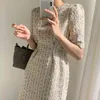 Fashion Summer Luxury Design Donna Chic manica corta Vestido Da Festa Tweed Plaid Mini Runway Dress 210520