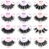 3D Mink rzęsy długotrwałe rzęsy Naturalne dramatyczne objętość Eyelash Extension Grube Faux Cils Narzędzia do makijażu