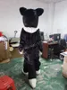 Costume della mascotte del cane Husky nero di Halloween Alta qualità Personalizza Personaggio dei cartoni animati Anime Tema Unisex Adulti Vestito Carnevale di Natale in maschera