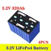 4ピース3.2V 100Ah 200Ah 280Ah LiFePO4電池パックリチウム鉄のhosha DIY 12V 24Vオートバイ電気自動車の太陽インバーターバッテリー