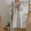 Casual Printed Florals Homewear Dresses Chic Nightdress Sweet Loose All Match Soft Fashion Pajamas Sets 210525