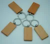 Blank Rectangle Wooden Key Chain DIY Promotion Tags Promotional Gifts Keychain Pendants