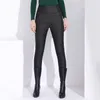 Garemay теплые брюки для женщин классические брюки женские плюс размер осень зима женские с высокой талией черный 210925
