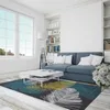 Bohemia estilo lavável tapete tapete para sala de estar moderno impressão de piso geométrico parlour matroom quarto 210626