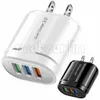 Eu US QC3.0 Wall Chargers usb ac power plug adapter For Samsung s10 s20 Note 10 Iphone 7 8 11 Lg Pc Mp3