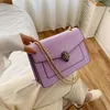 Chain Shoulder Bag Crossbody Bags for Women 2021 Trend Crocodile Pattern PU Leather Luxury Designer Brand Purses Ladies Handbags