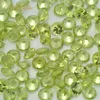 Wong Rain Top Quality 1 PCS Natural 6 MM Round Natural Peridot Pietre preziose sciolte Pietre fai da te Decorazione Gioielli Lotti all'ingrosso Bulk H1015