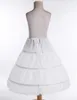 Kobiet śliski 2021 Białe dzieci Petticoat Underskirt A-Line 3 obręcze One Layer Crinoline Koronki Wykończenia Kwiat Girl Dress Slips