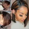 short brown wigs with blonde highlights