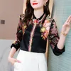 Damskie Bluzki Koszule Blusas Mujer De Moda 2021 Wiosna Digital Drukowane Plus Size Długi Rękaw Ol Blusa Eleganckie Casual Vintage Tops Tees 92