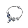 Bijoux de créateurs 925 Bracelet en argent Charm Perle Fit Pandora Galaxy Astronaut Star Mignon Slide Bracelets Perles Style Européen Charms Perlé Murano