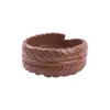 Guanlong 2021 Wide Cuff Resin Carved Leaf Bangle Armband för Kvinnor Sommargåva Retro Armband för Tjejer Trendiga Charm Smycken Q0719