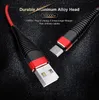 1M 3ft Samsung Flexibla USB-kablar Typ-C-kabel Synkroniseringskablar H￶g Drag 2A Laddningsdata Nylon Braid Cord f￶r Android Huawei-laddare