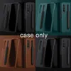 Antifingerprint Thin Leather Case för Samsung Galaxy Z Fold 3 5G Fold3 Fashion Pen Holder Design Telefon Cover7165289