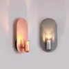 Nordic Creative Simple Living Room Corridor Study Bedroom Bedside Rose Gold Wall Lamp