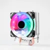 Datorkylningar fläktar 6 värmepipor Dual Tower AMD Intel CPU Processor Cooling Cooler Radiator kylfläns Led Fan Rose22